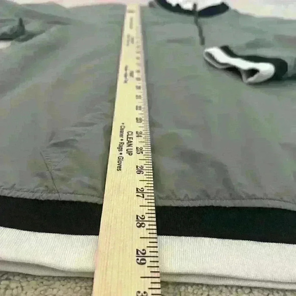 Elwood Men's XL Windbreaker Pullover 1/4 Zip Grey Golf Outdoors Jacket - Picture 10 of 12